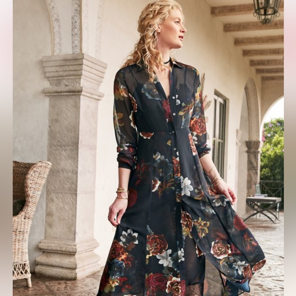 Soft surroundings Anais Maxi Dress and Slip